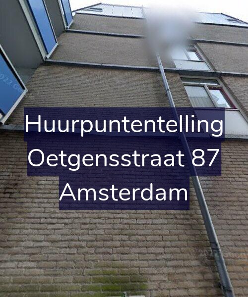 Foto gevel Huurpuntentelling voor Oetgensstraat 87, Amsterdam