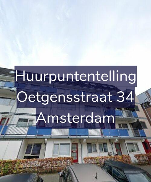 Foto gevel Huurpuntentelling voor Oetgensstraat 34, Amsterdam
