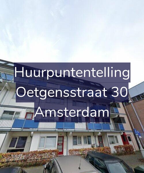 Foto gevel Huurpuntentelling voor Oetgensstraat 30, Amsterdam