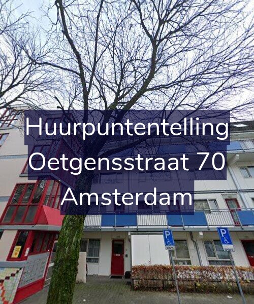 Foto gevel Huurpuntentelling voor Oetgensstraat 70, Amsterdam