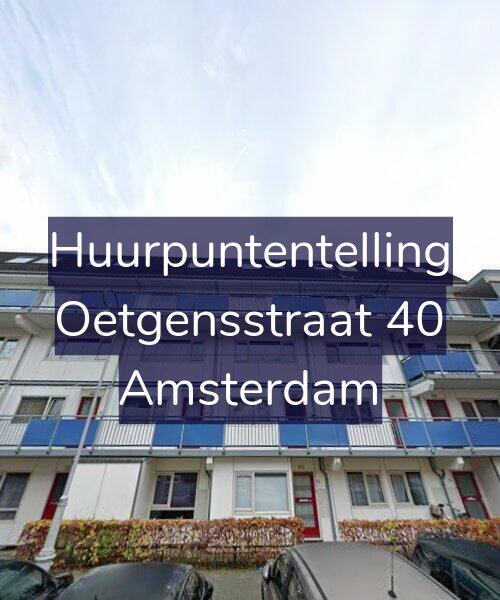 Foto gevel Huurpuntentelling voor Oetgensstraat 40, Amsterdam