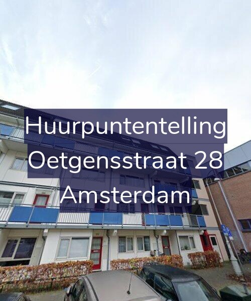 Foto gevel Huurpuntentelling voor Oetgensstraat 28, Amsterdam