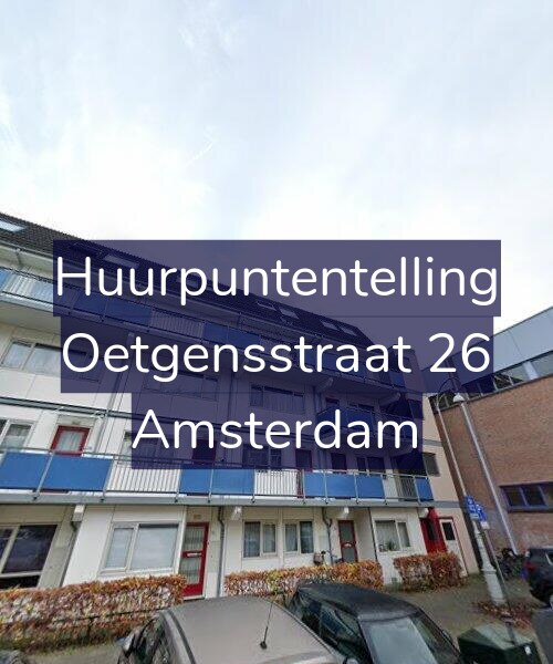 Foto gevel Huurpuntentelling voor Oetgensstraat 26, Amsterdam