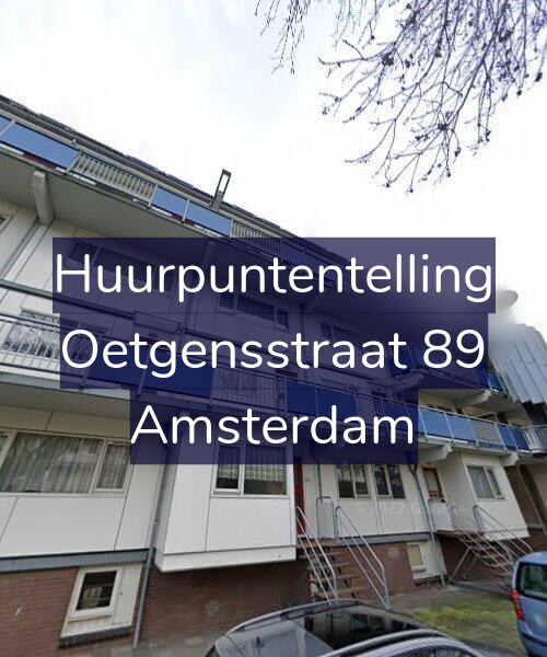 Foto gevel Huurpuntentelling voor Oetgensstraat 89, Amsterdam