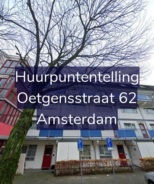Foto gevel Huurpuntentelling voor Oetgensstraat 62, Amsterdam
