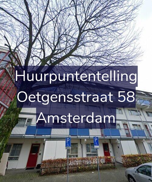 Foto gevel Huurpuntentelling voor Oetgensstraat 58, Amsterdam