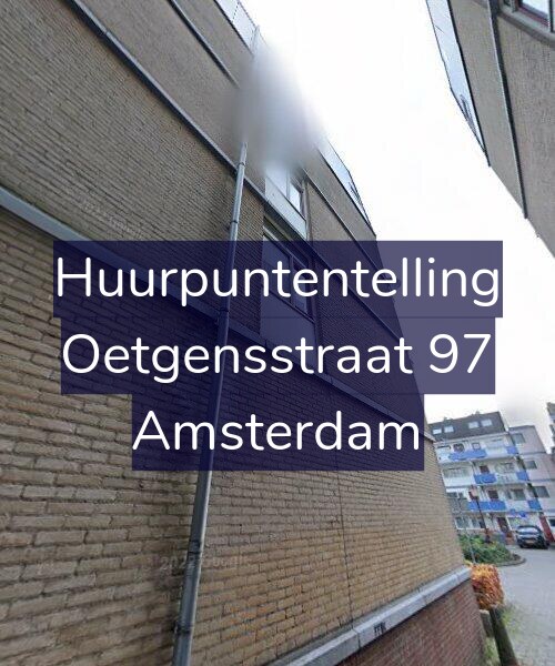 Foto gevel Huurpuntentelling voor Oetgensstraat 97, Amsterdam