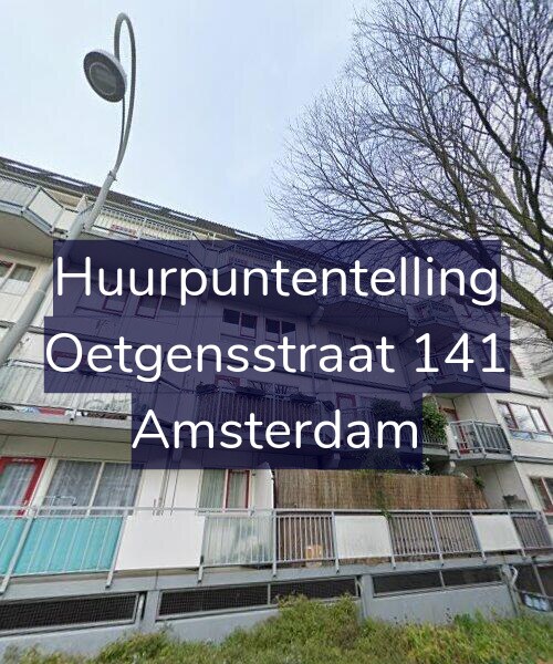 Foto gevel Huurpuntentelling voor Oetgensstraat 141, Amsterdam