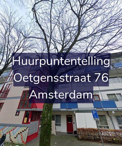 Foto gevel Huurpuntentelling voor Oetgensstraat 76, Amsterdam