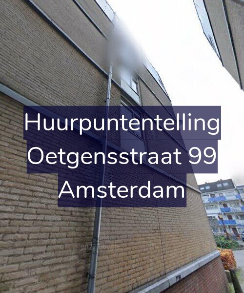 Foto gevel Huurpuntentelling voor Oetgensstraat 99, Amsterdam