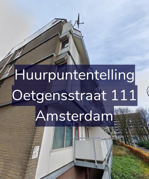 Foto gevel Huurpuntentelling voor Oetgensstraat 111, Amsterdam