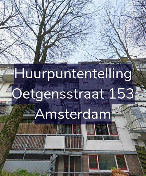 Foto gevel Huurpuntentelling voor Oetgensstraat 153, Amsterdam