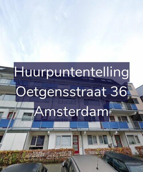 Foto gevel Huurpuntentelling voor Oetgensstraat 36, Amsterdam