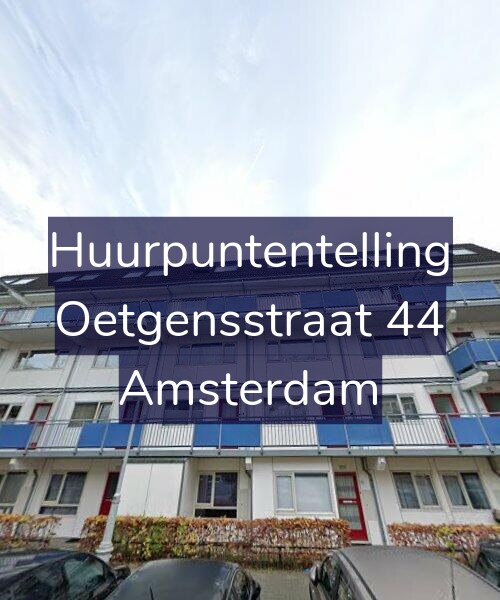 Foto gevel Huurpuntentelling voor Oetgensstraat 44, Amsterdam