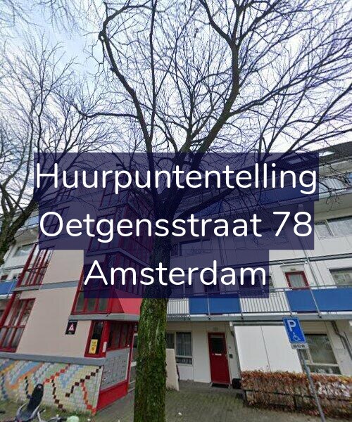 Foto gevel Huurpuntentelling voor Oetgensstraat 78, Amsterdam