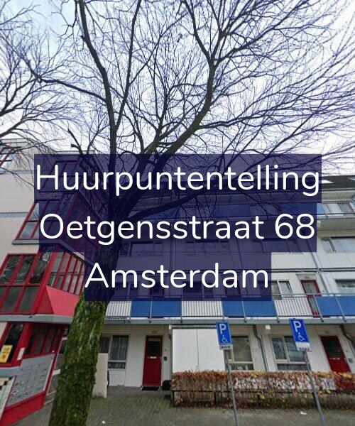 Foto gevel Huurpuntentelling voor Oetgensstraat 68, Amsterdam