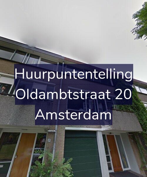 Foto gevel Huurpuntentelling voor Oldambtstraat 20, Amsterdam