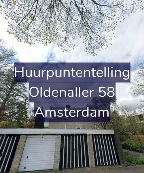 Foto gevel Huurpuntentelling voor Oldenaller 58, Amsterdam