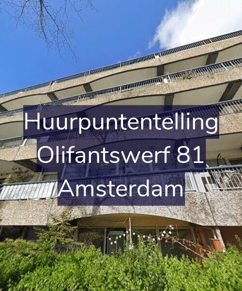 Foto gevel Huurpuntentelling voor Olifantswerf 81, Amsterdam