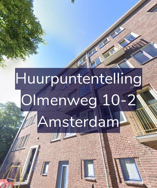 Foto gevel Huurpuntentelling voor Olmenweg 10-2, Amsterdam