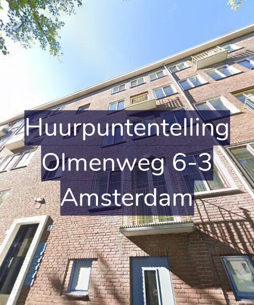 Foto gevel Huurpuntentelling voor Olmenweg 6-3, Amsterdam