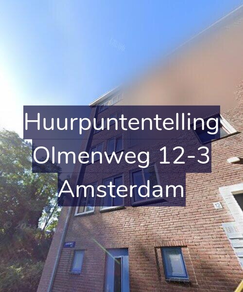 Foto gevel Huurpuntentelling voor Olmenweg 12-3, Amsterdam