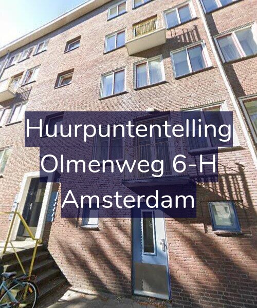 Foto gevel Huurpuntentelling voor Olmenweg 6-H, Amsterdam