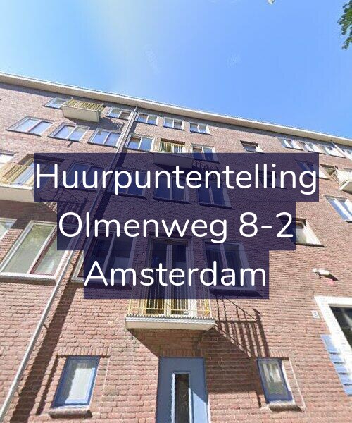 Foto gevel Huurpuntentelling voor Olmenweg 8-2, Amsterdam