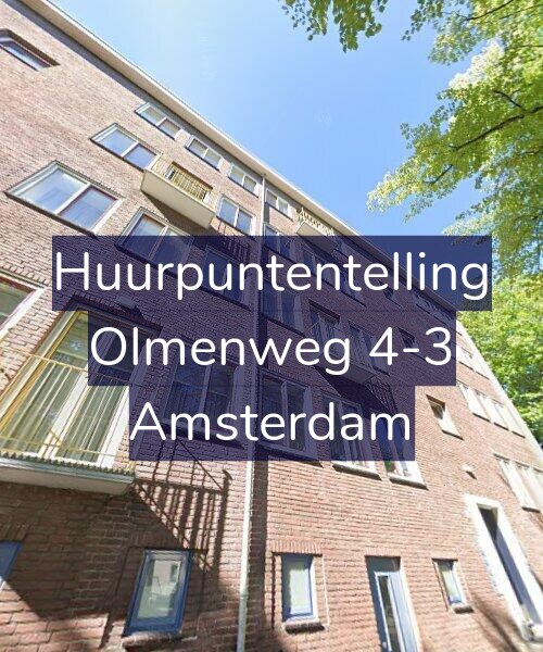 Foto gevel Huurpuntentelling voor Olmenweg 4-3, Amsterdam