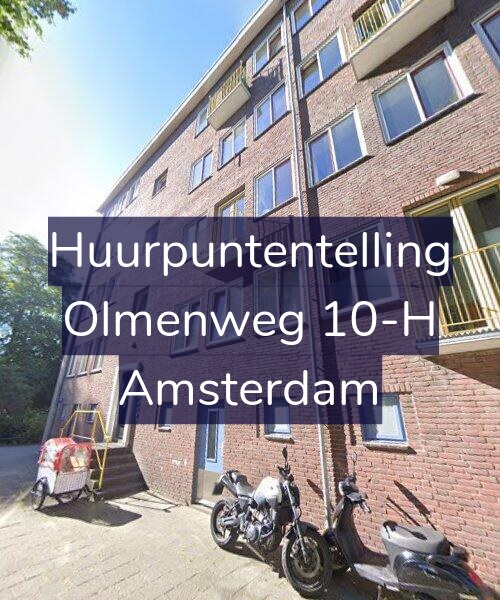 Foto gevel Huurpuntentelling voor Olmenweg 10-H, Amsterdam
