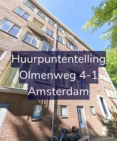 Foto gevel Huurpuntentelling voor Olmenweg 4-1, Amsterdam