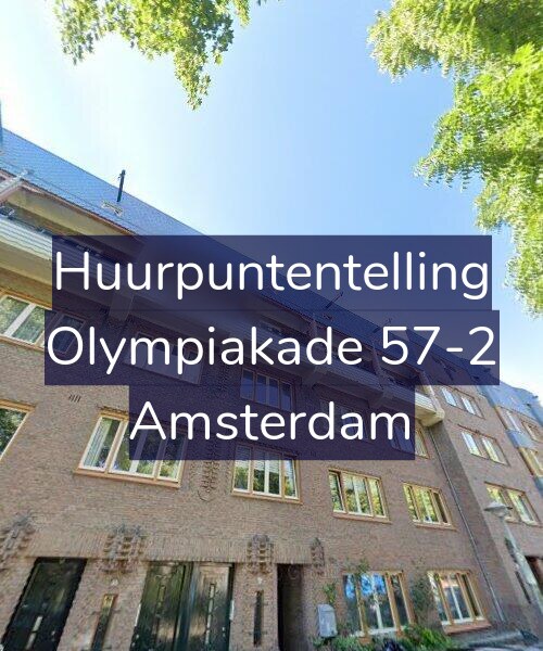 Foto gevel Huurpuntentelling voor Olympiakade 57-2, Amsterdam