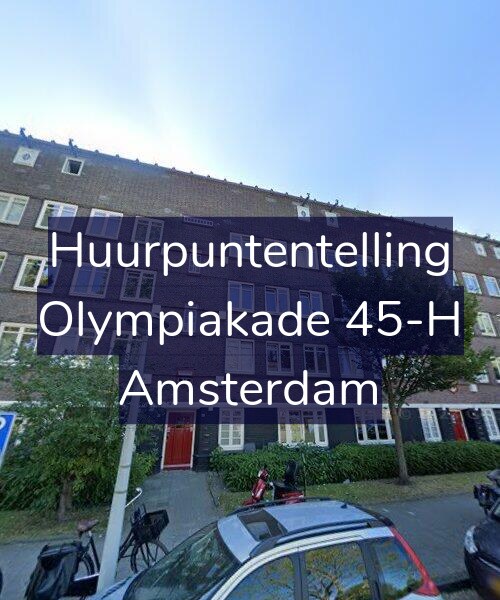 Foto gevel Huurpuntentelling voor Olympiakade 45-H, Amsterdam