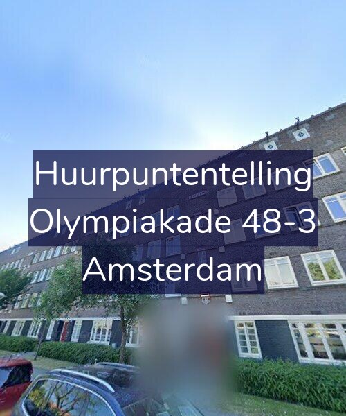 Foto gevel Huurpuntentelling voor Olympiakade 48-3, Amsterdam