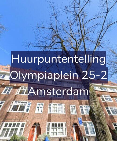 Foto gevel Huurpuntentelling voor Olympiaplein 25-2, Amsterdam