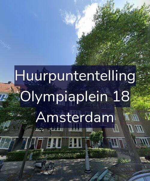 Foto gevel Huurpuntentelling voor Olympiaplein 18, Amsterdam