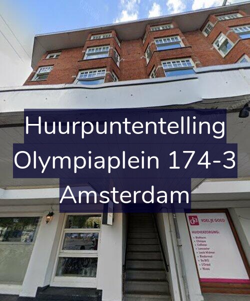 Foto gevel Huurpuntentelling voor Olympiaplein 174-3, Amsterdam