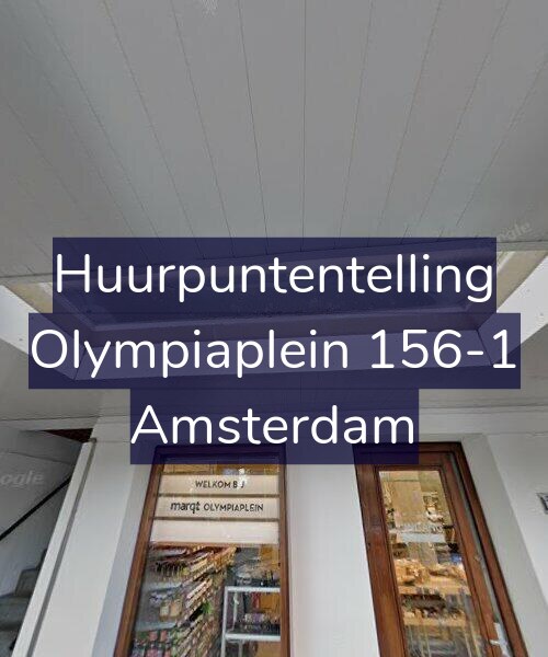 Foto gevel Huurpuntentelling voor Olympiaplein 156-1, Amsterdam