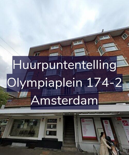 Foto gevel Huurpuntentelling voor Olympiaplein 174-2, Amsterdam