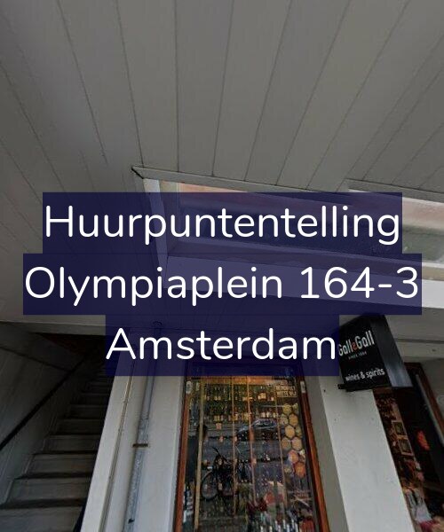 Foto gevel Huurpuntentelling voor Olympiaplein 164-3, Amsterdam
