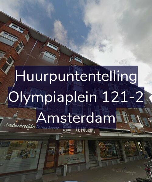 Foto gevel Huurpuntentelling voor Olympiaplein 121-2, Amsterdam