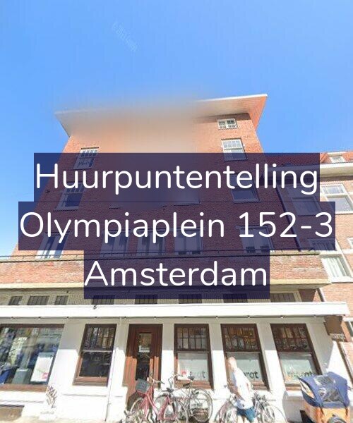 Foto gevel Huurpuntentelling voor Olympiaplein 152-3, Amsterdam