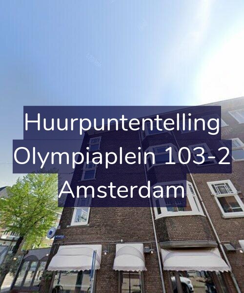 Foto gevel Huurpuntentelling voor Olympiaplein 103-2, Amsterdam