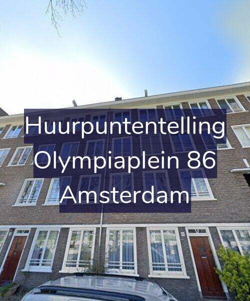 Foto gevel Huurpuntentelling voor Olympiaplein 86, Amsterdam