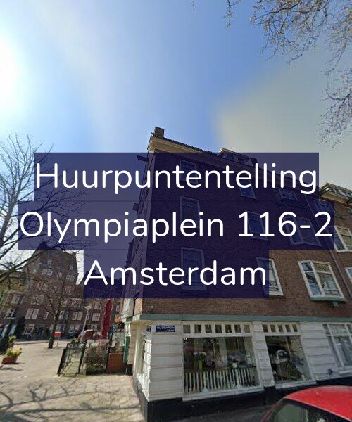 Foto gevel Huurpuntentelling voor Olympiaplein 116-2, Amsterdam