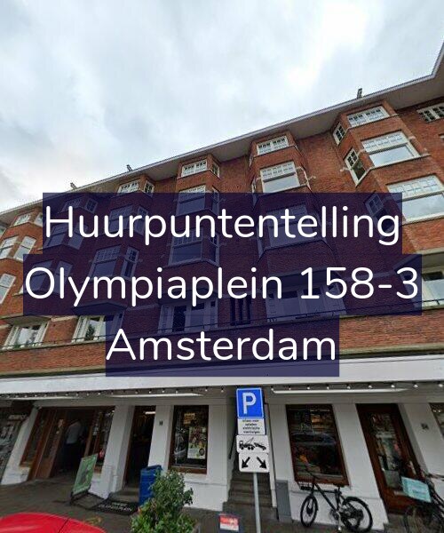 Foto gevel Huurpuntentelling voor Olympiaplein 158-3, Amsterdam