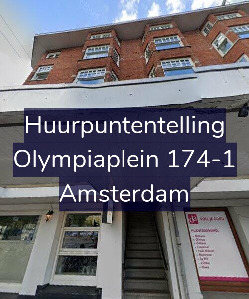 Foto gevel Huurpuntentelling voor Olympiaplein 174-1, Amsterdam