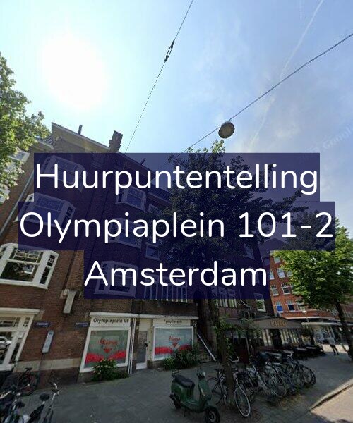 Foto gevel Huurpuntentelling voor Olympiaplein 101-2, Amsterdam