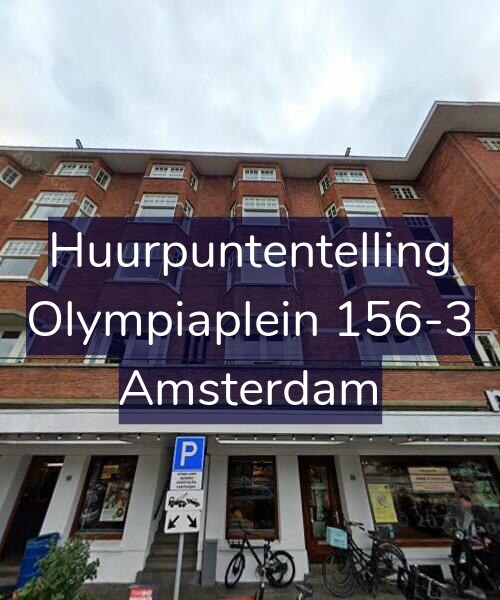 Foto gevel Huurpuntentelling voor Olympiaplein 156-3, Amsterdam