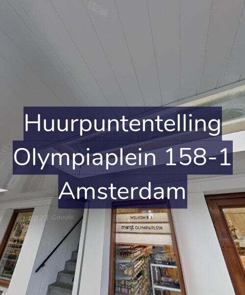 Foto gevel Huurpuntentelling voor Olympiaplein 158-1, Amsterdam